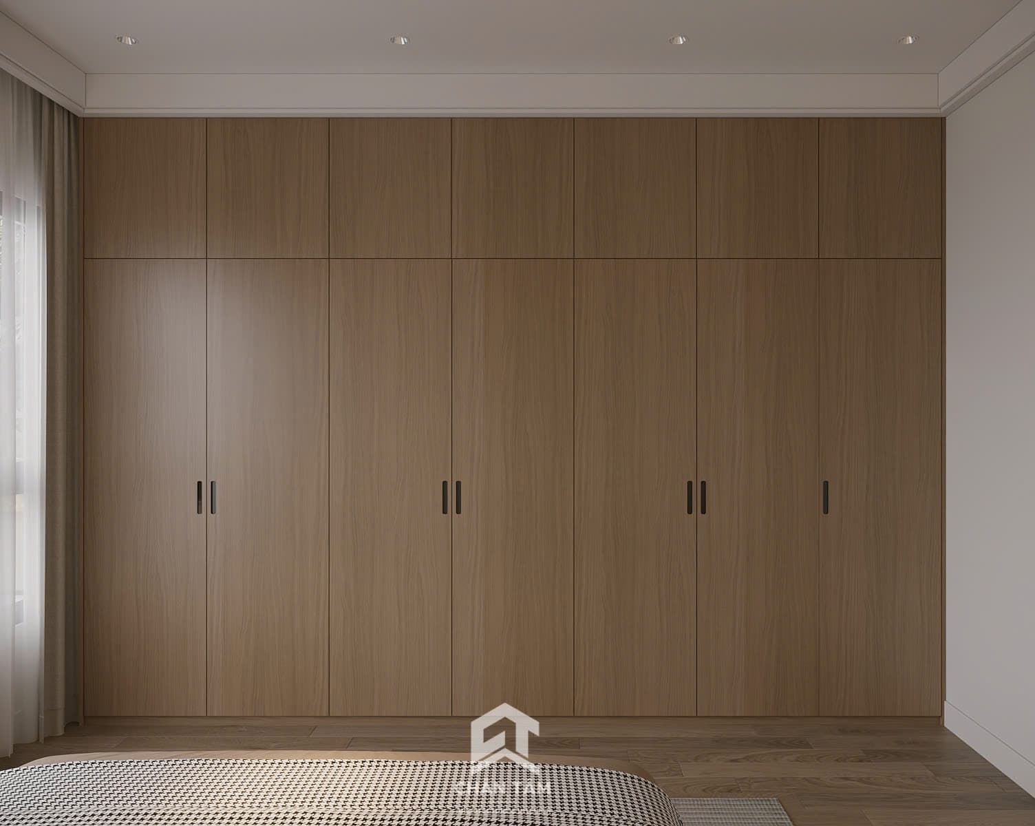 Mẫu phòng ngủ ông bà phong cách Hiện đại (Modern) tại Nhà phố anh Bình - Hình 2