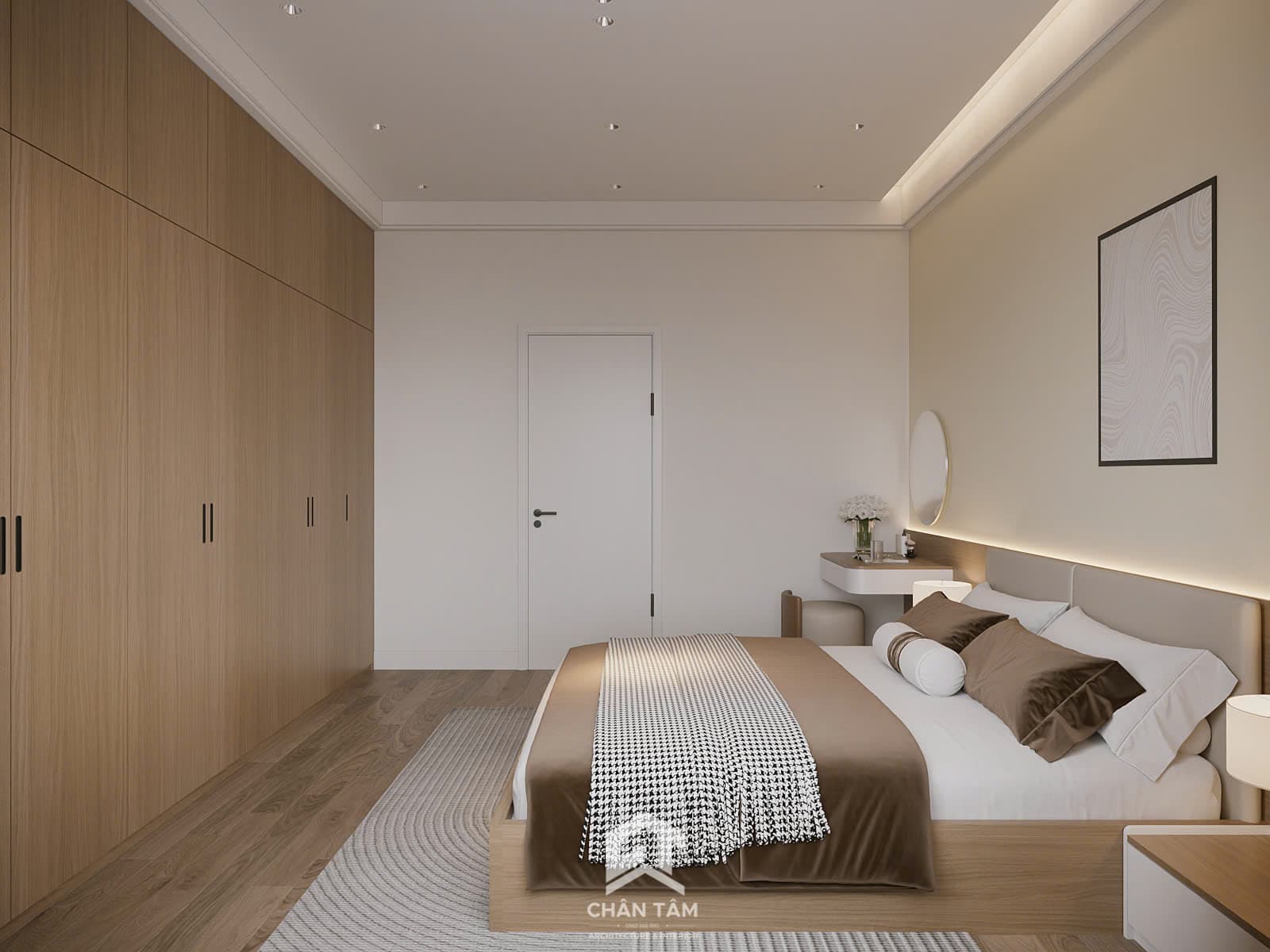 Mẫu phòng ngủ ông bà phong cách Hiện đại (Modern) tại Nhà phố anh Bình - Hình 3