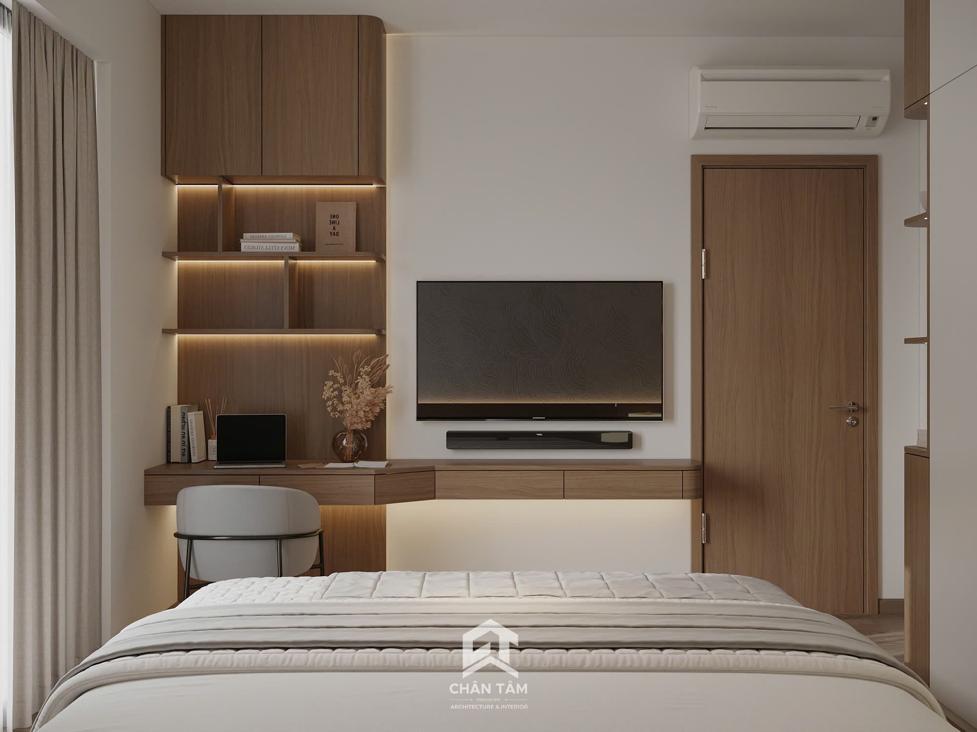Mẫu phòng ngủ trẻ em phong cách Hiện đại (Modern) tại Nhà phố anh Vượng - Hình 2