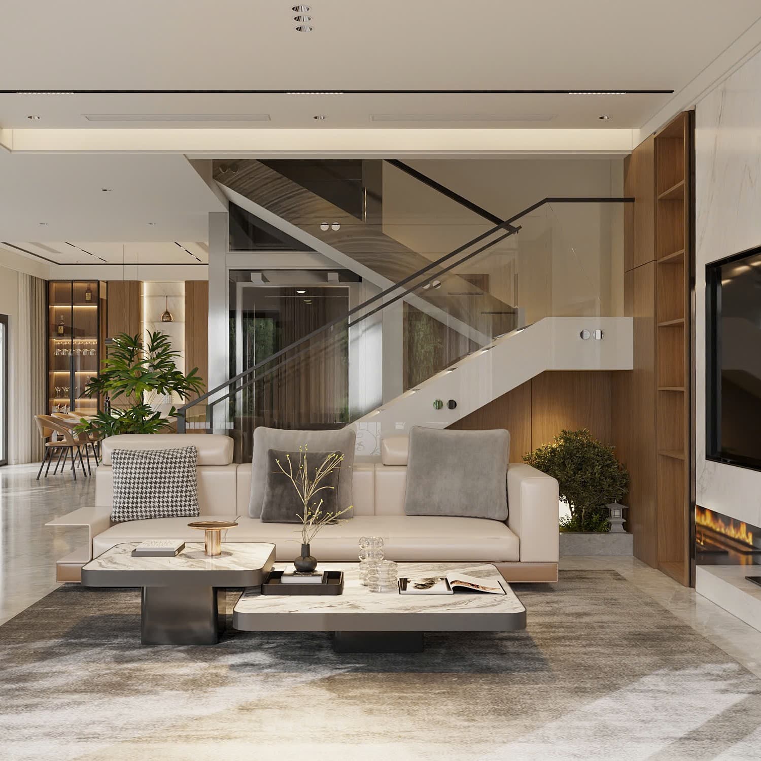 Thiết kế nội thất Nhà phố anh Vượng