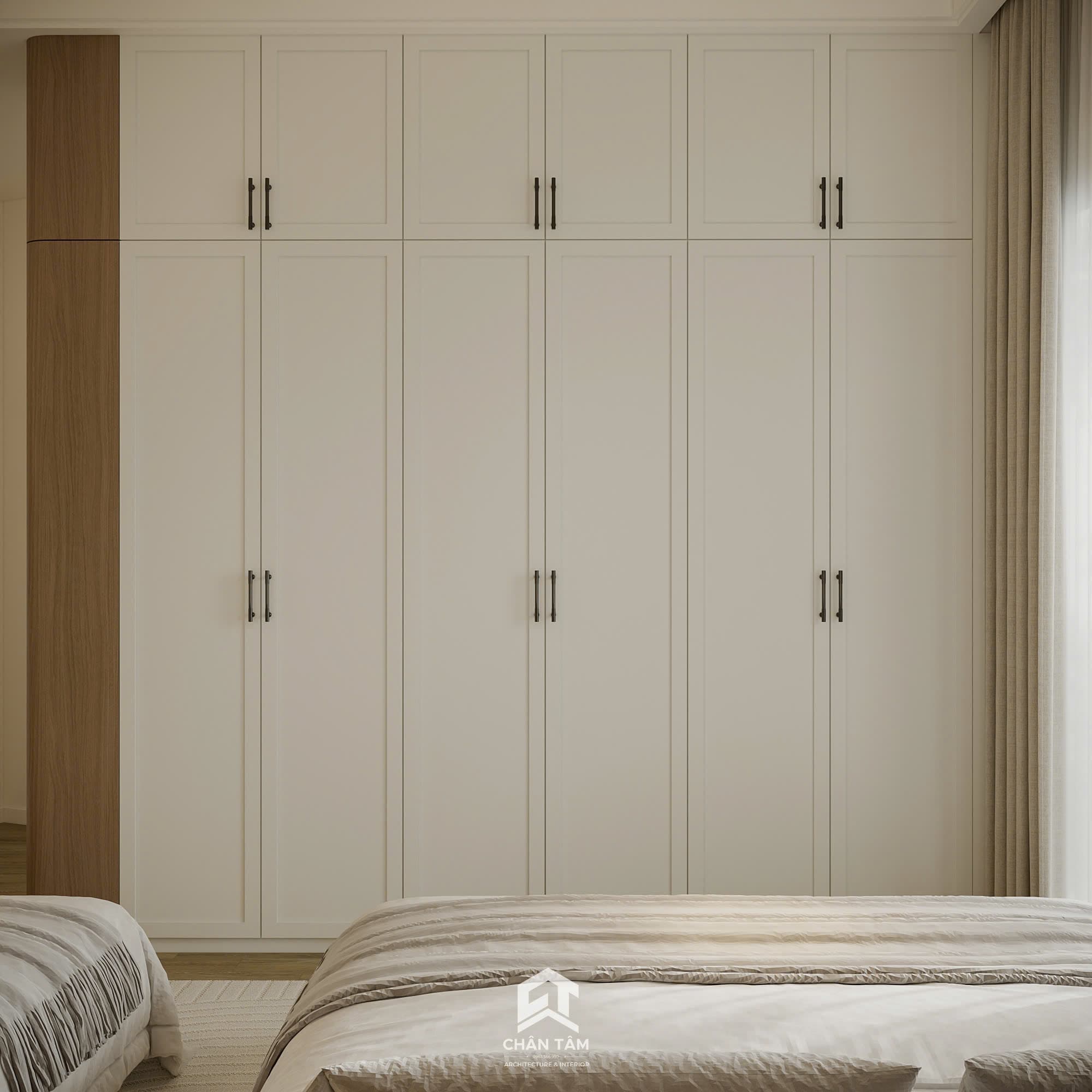Mẫu phòng ngủ ông bà phong cách Hiện đại (Modern) tại Nhà phố chị Thu - Hình 3