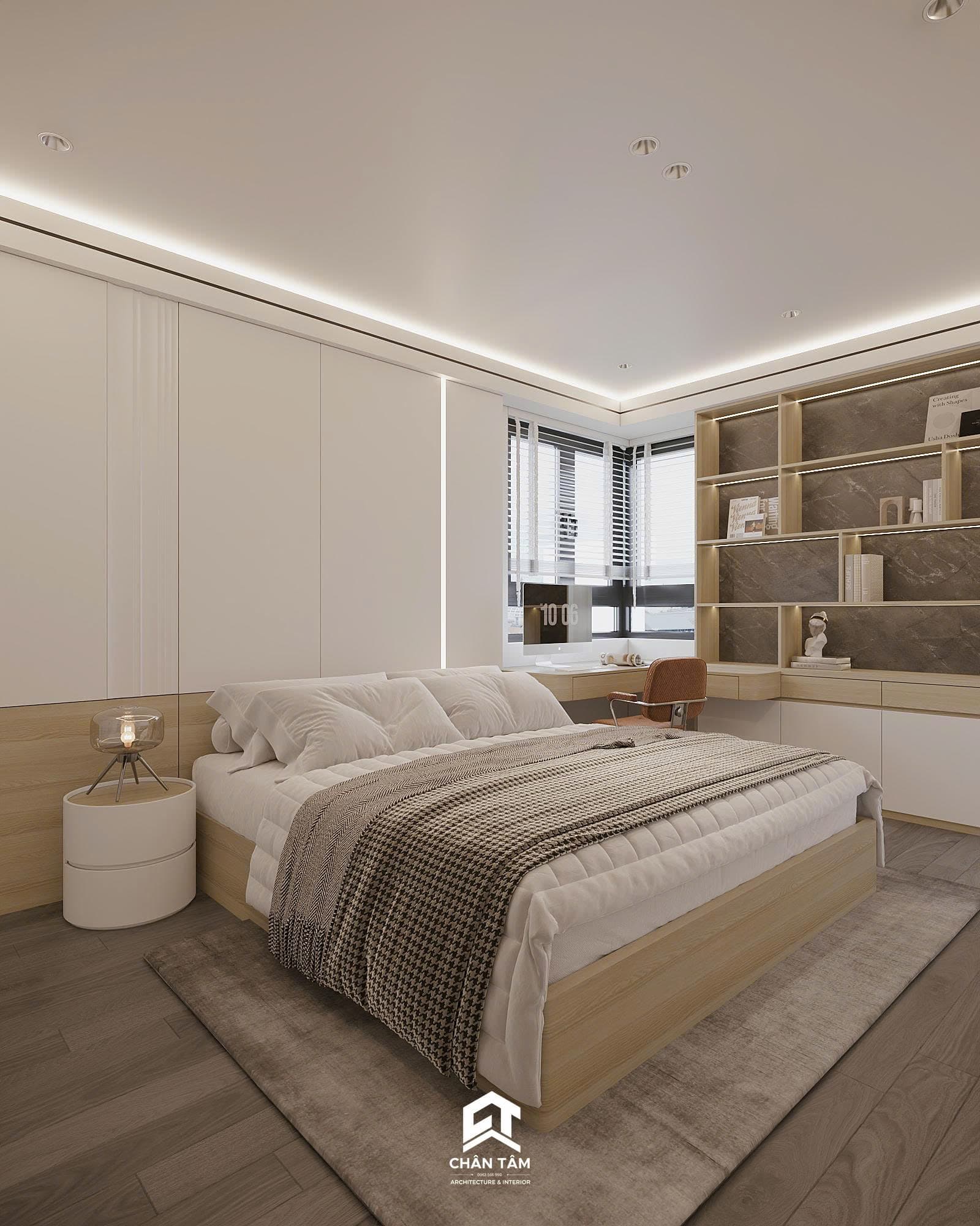 Mẫu phòng ngủ con 2 phong cách Hiện đại (Modern) tại Căn hộ anh Cường - Hình 3