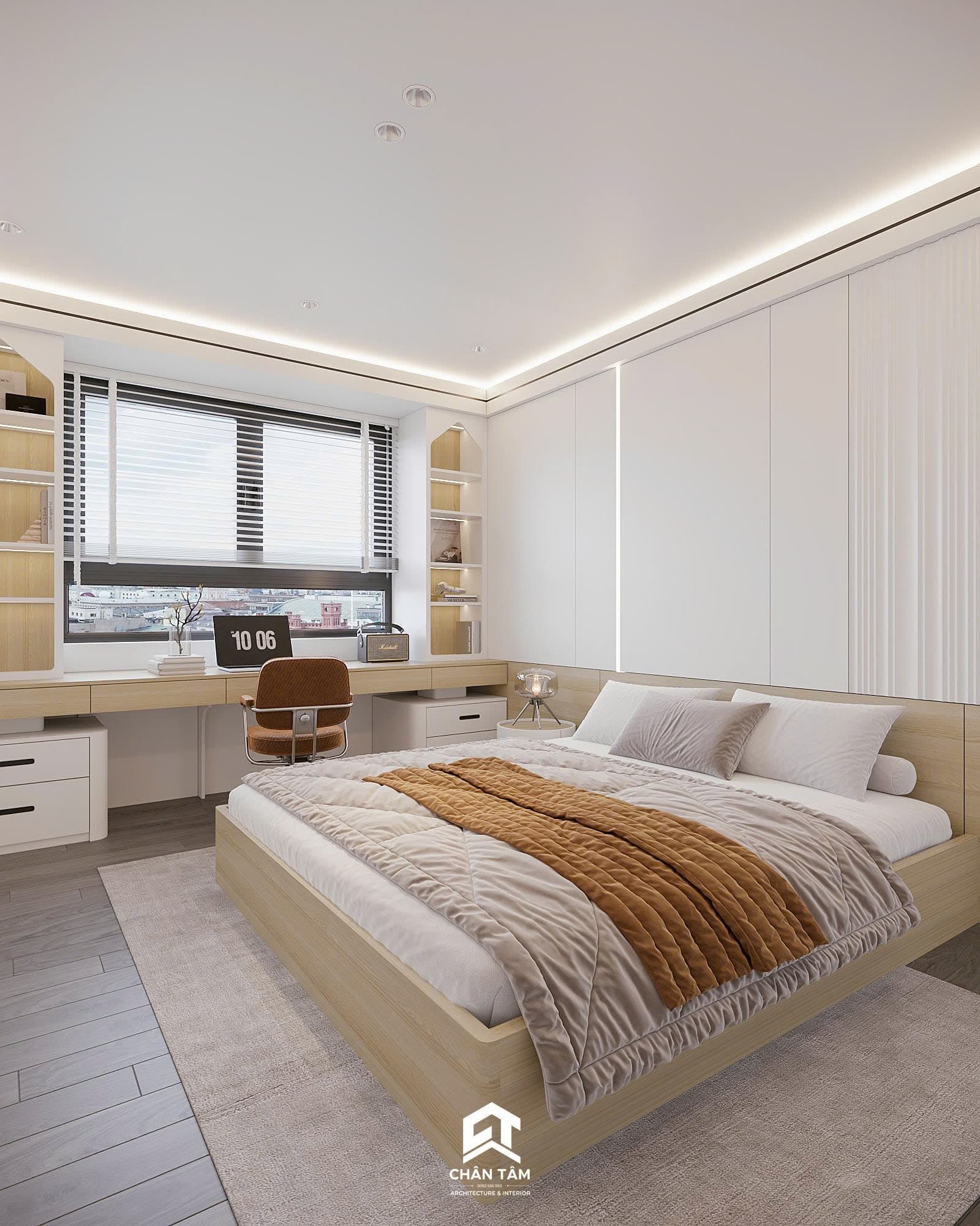 Mẫu phòng ngủ con 1 phong cách Hiện đại (Modern) tại Căn hộ anh Cường - Hình 3