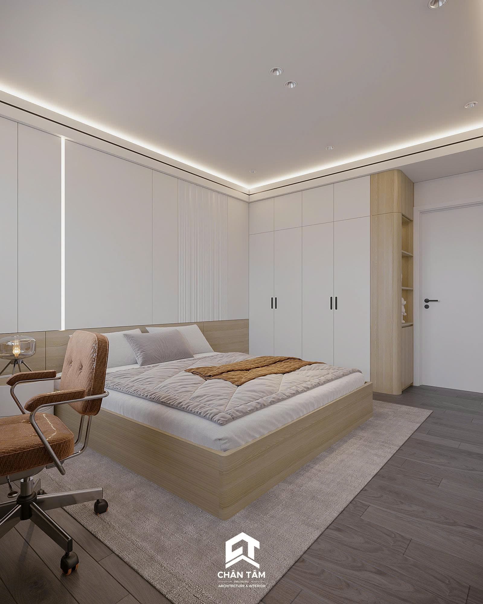 Mẫu phòng ngủ con 1 phong cách Hiện đại (Modern) tại Căn hộ anh Cường - Hình 2